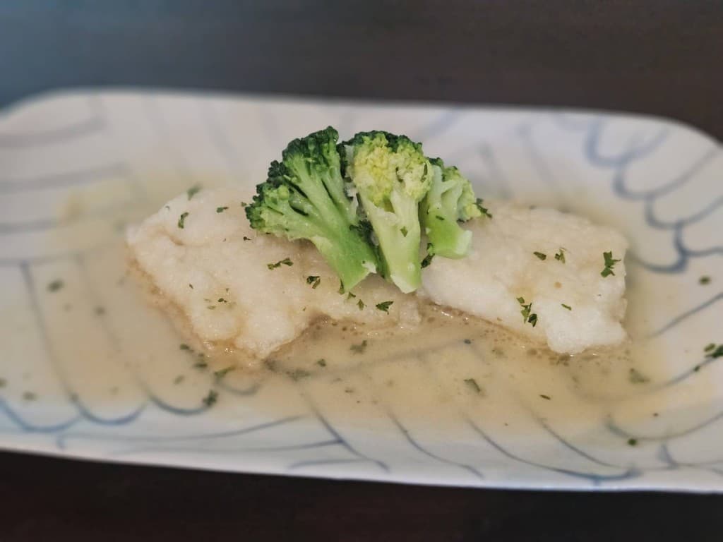 白身魚の香味バター焼き